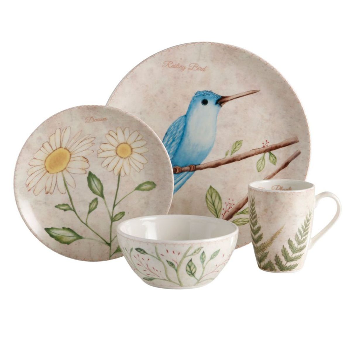 CORONA - Juego de Vajilla Lovely Garden 16 piezas - Corona