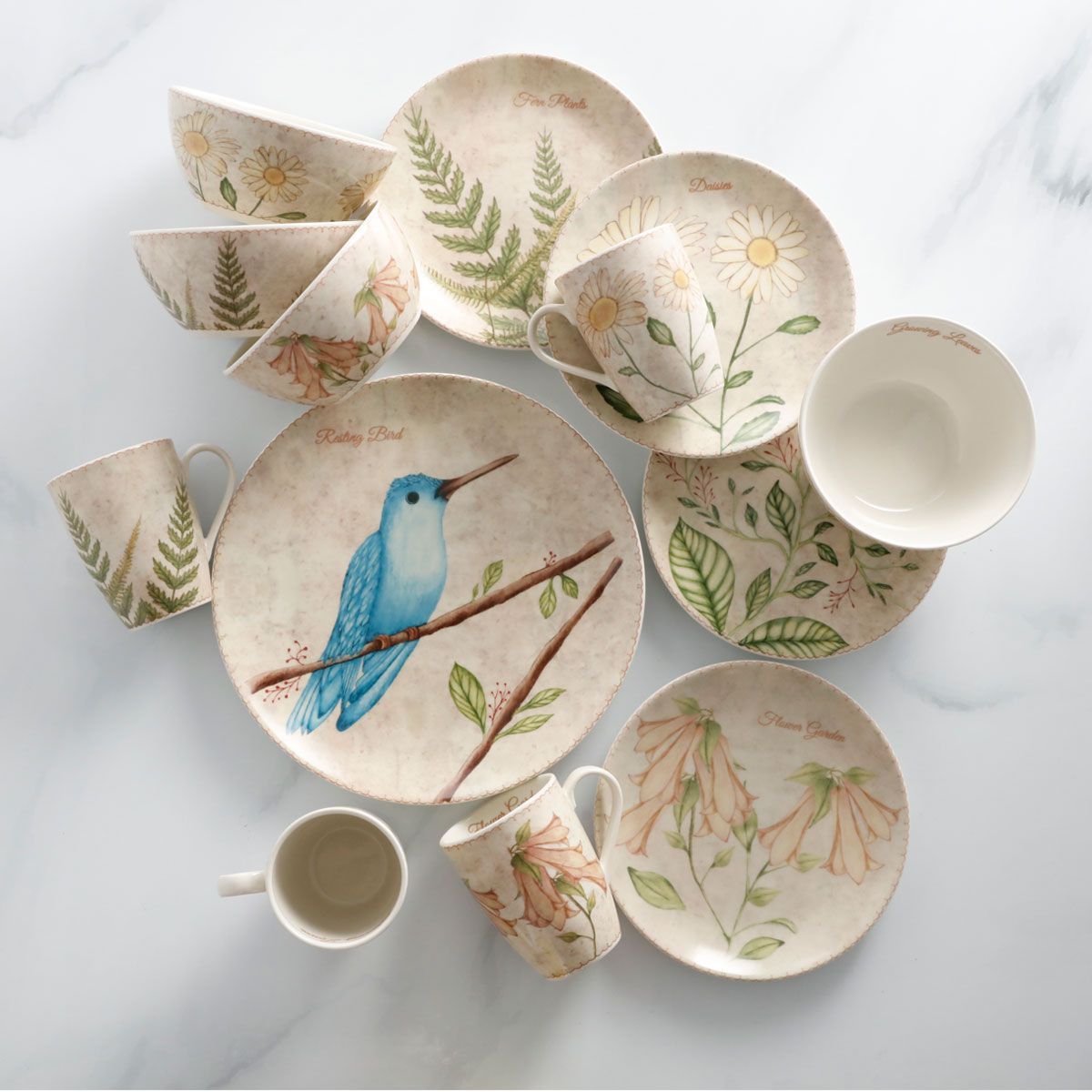 CORONA - Juego de Vajilla Lovely Garden 16 piezas - Corona