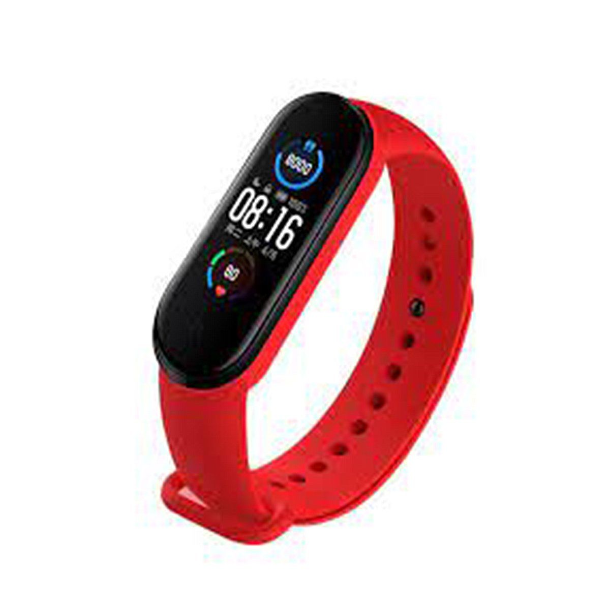 GENERICO - Pulsera Correa de Silicona Para Xiaomi Mi Band 7 - Rojo
