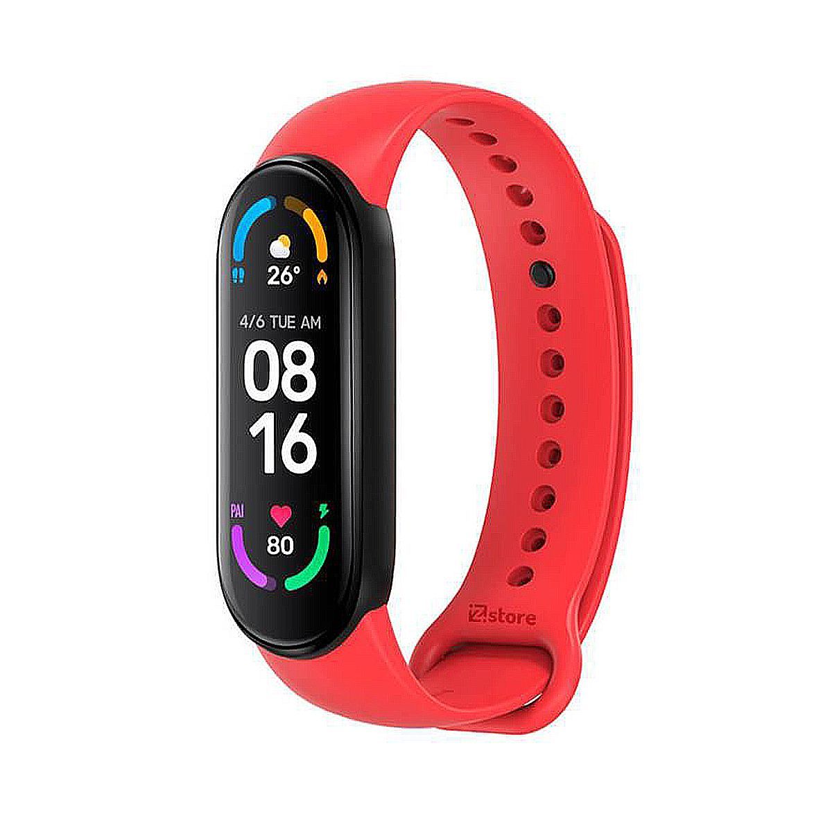 GENERICO - Correa de silicona para xiaomi mi band 7 - rojo