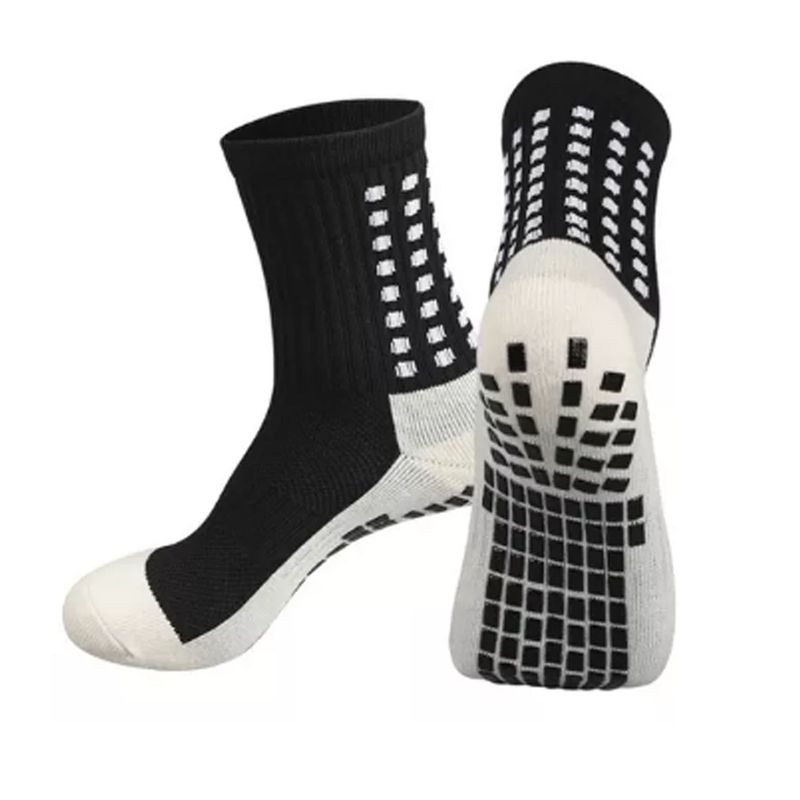 GENERICO - Medias Deportivas Antideslizantes Grip - Negro