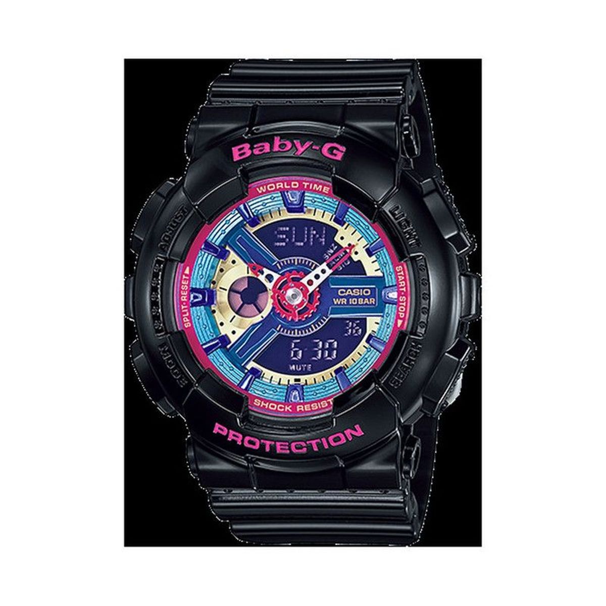 CASIO - Reloj Baby G-Shock Análogo - Digital BA-112-1ADR Mujer