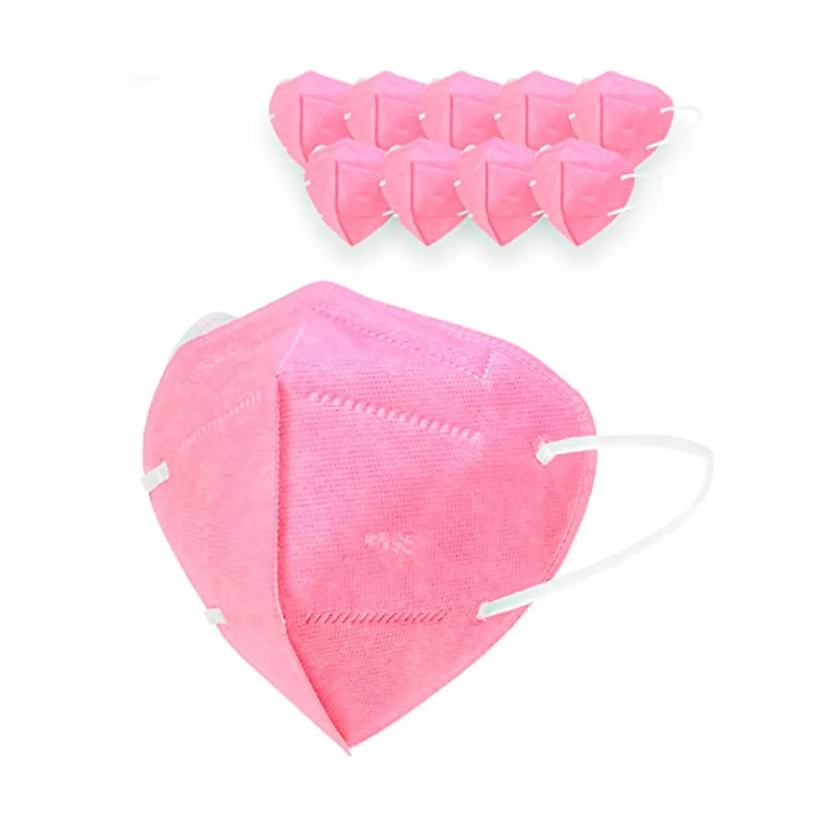 GENERICO - MASCARILLA KN95 X 10 UNIDADES COLOR ROSADO