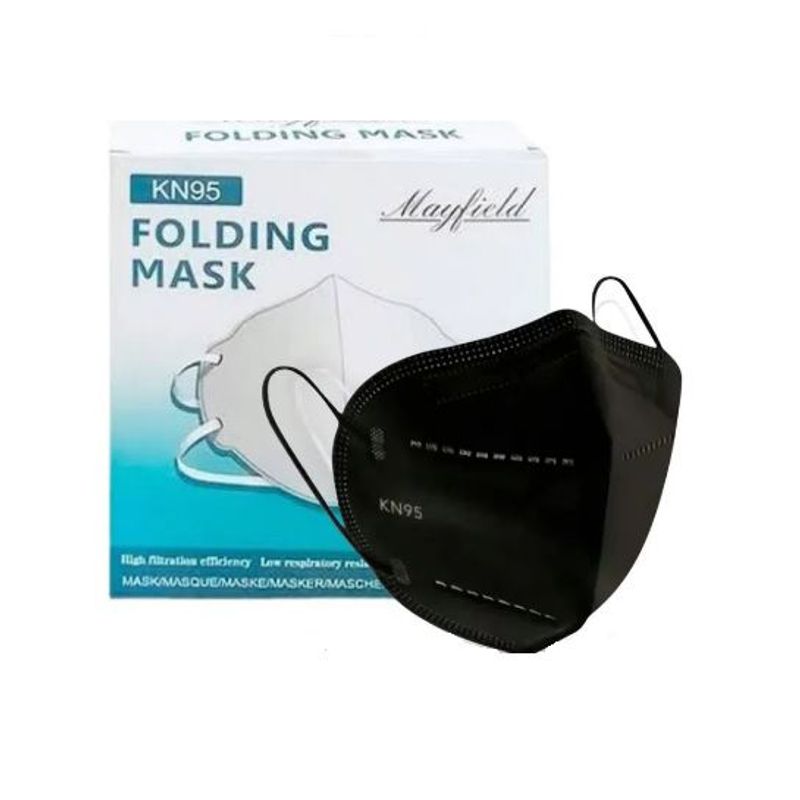 MAYFIELD - KN95 MAYFIELD X 10 UNIDADES NEGRO MASCARILLA  empaque individual