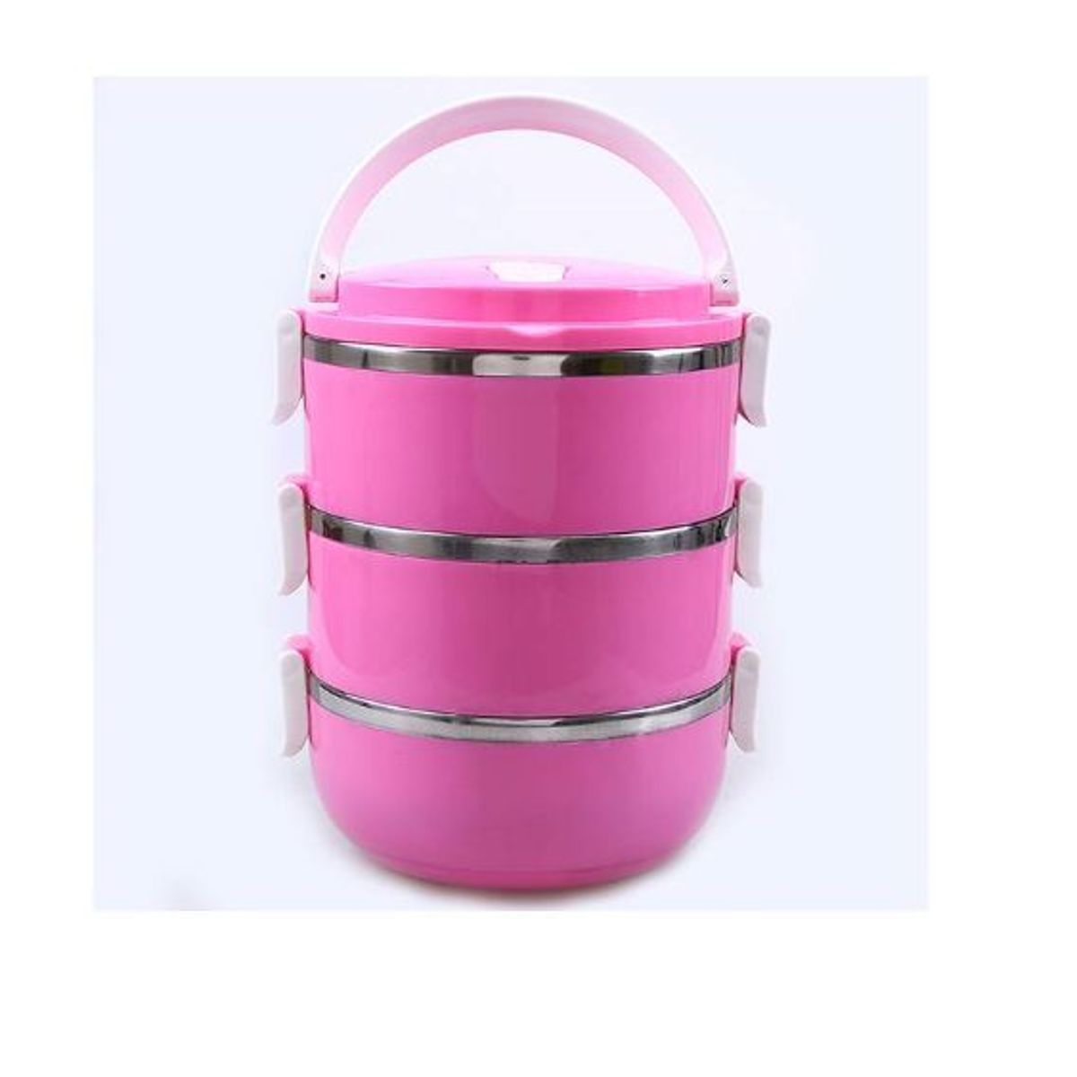 GENERICO - Lonchera térmica acero almuerzo-refrigerio-colegiotaper3 niveles