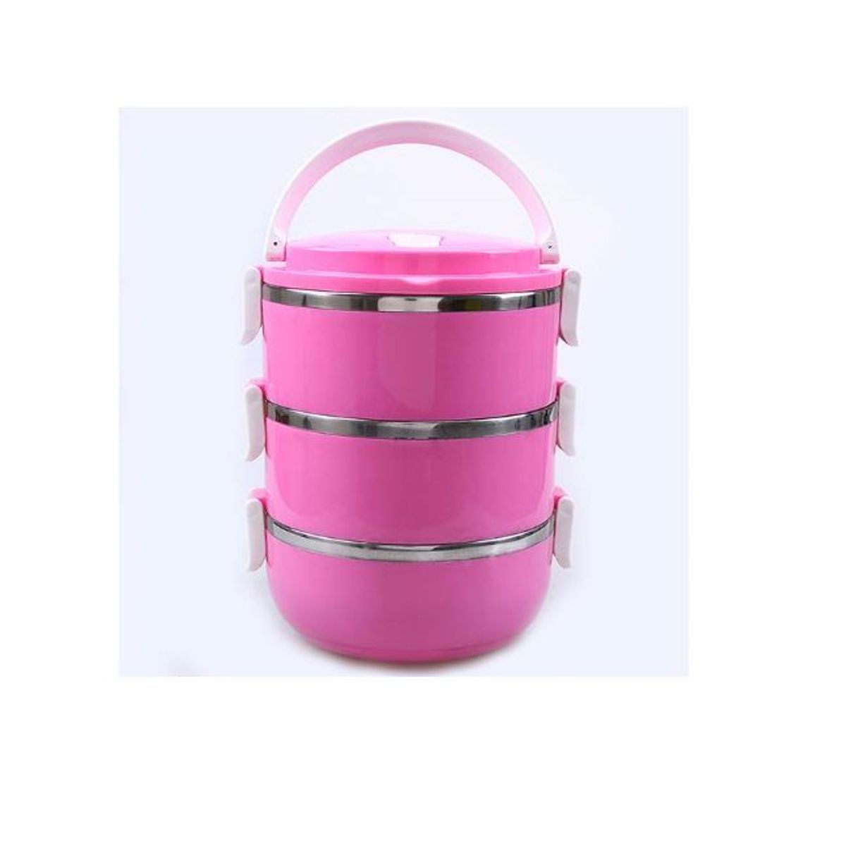 GENERICO - Lonchera térmica acero almuerzo-refrigerio-colegiotaper3 niveles