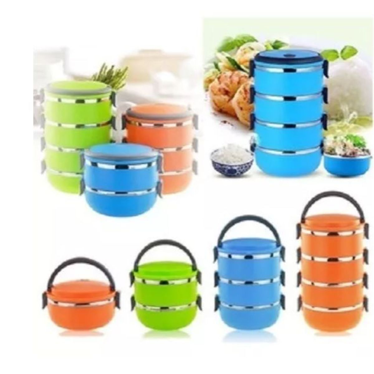 GENERICO - Lonchera 4 Niveles Taper Termica Color AL AZAR