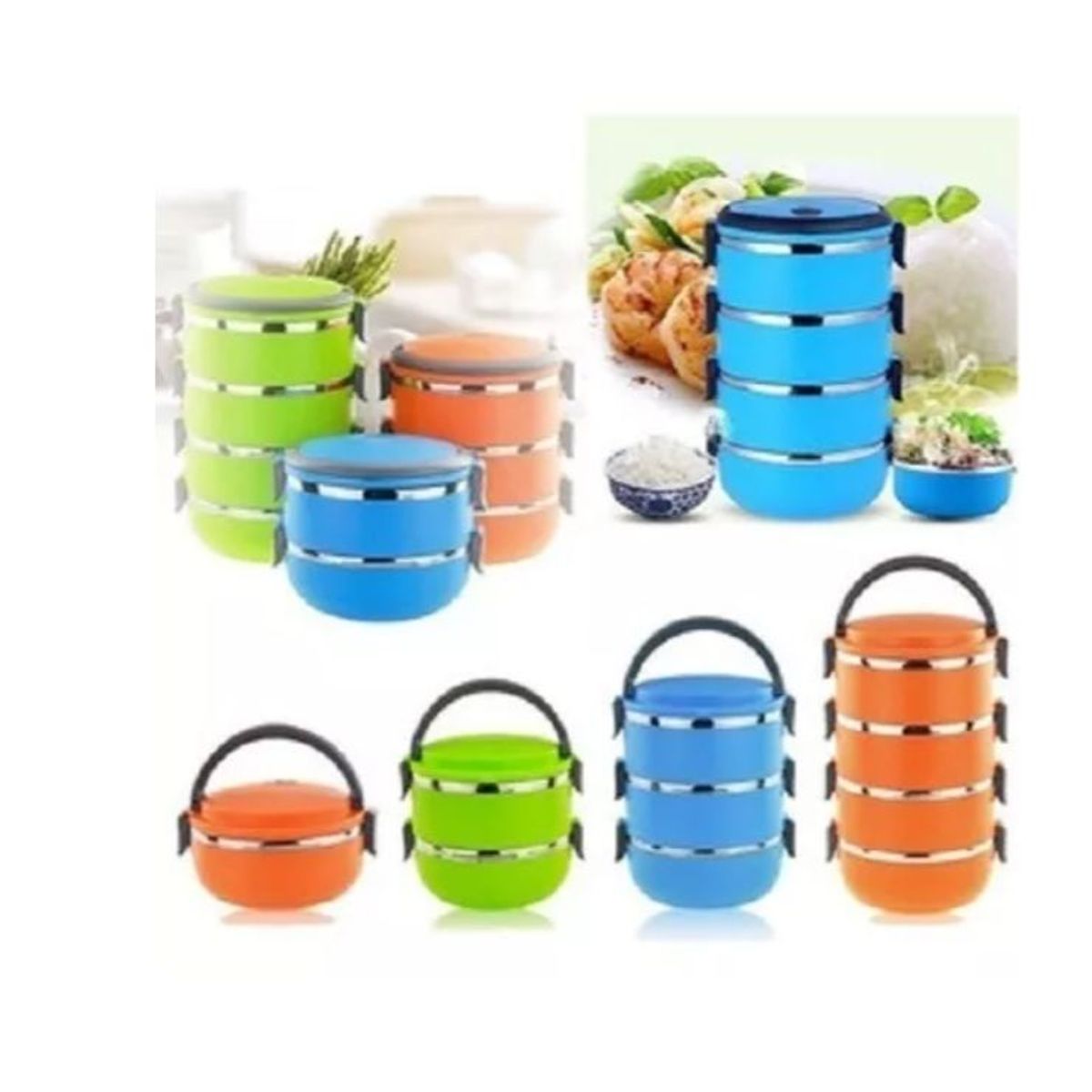 GENERICO - Lonchera 4 Niveles Taper Termica Color AL AZAR