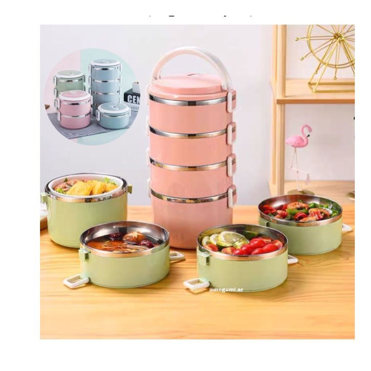 GENERICO - Lonchera 4 Niveles Taper Termica Color AL AZAR