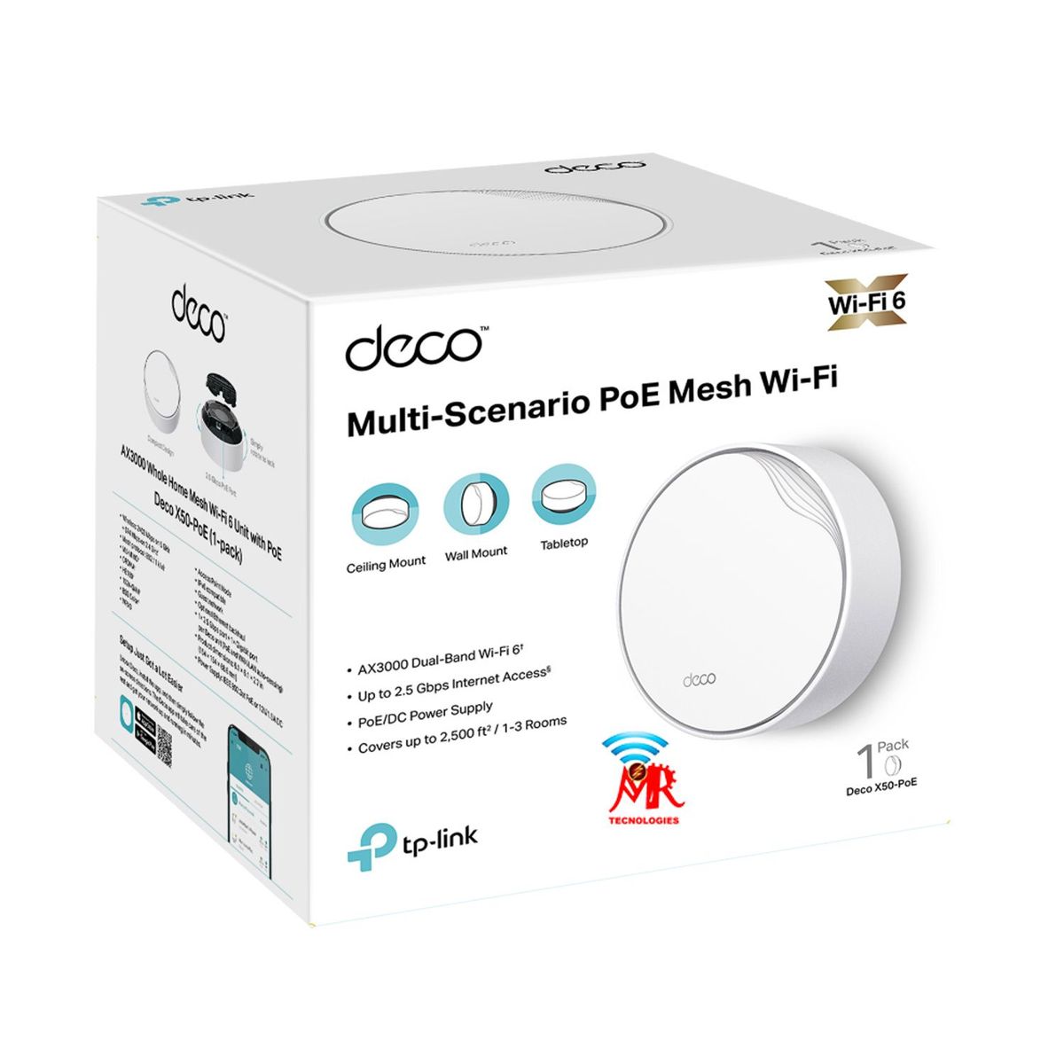 TP LINK - Access Point Mesh Tp-link Deco X50 Poe 1pack