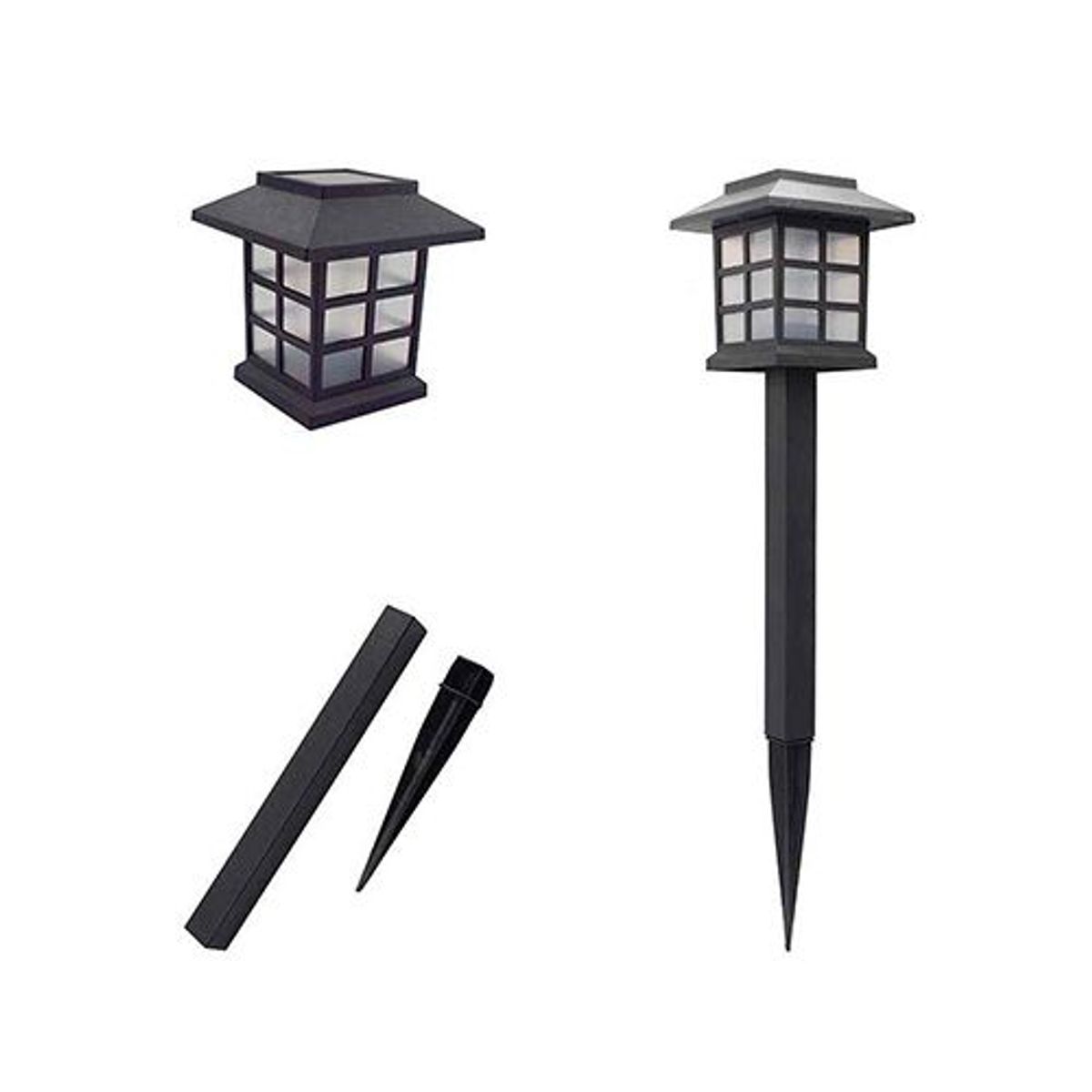 GENERICO - Luces Faroles Led Solar Exteriores Decoracion Luz Jardin Cuadrado