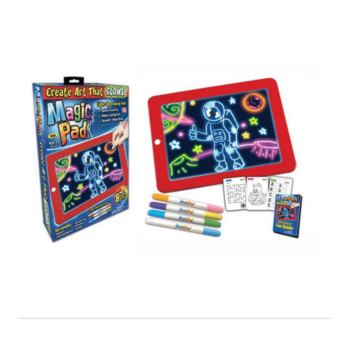 GENERICO - Pizarra Mágica con Luz para Niños lapiz
