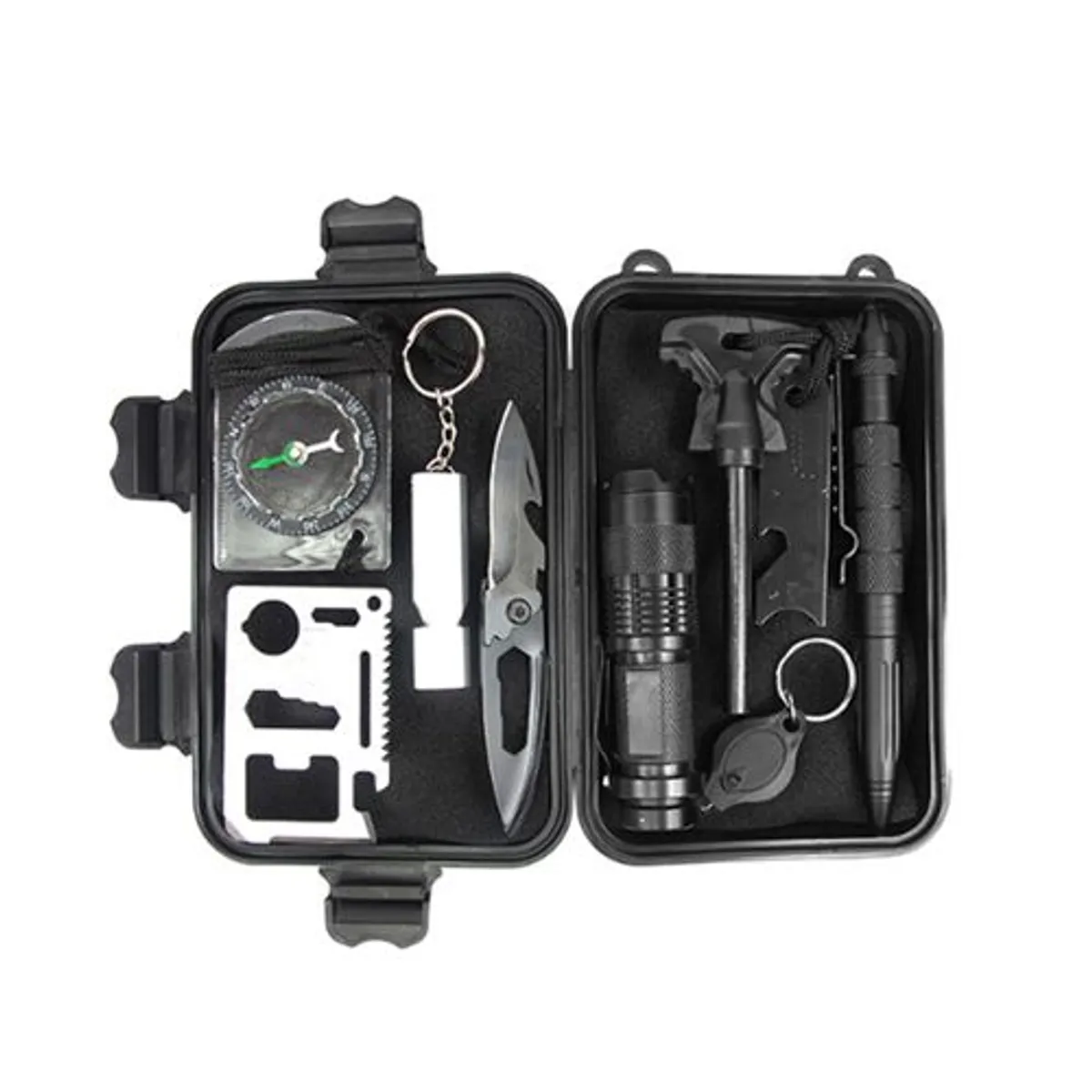 GENERICO - Estuche Supervivencia Caja Herramientas Camping Emergencia