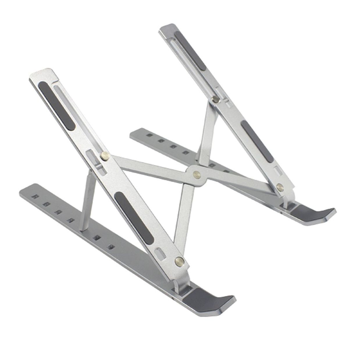 S&T - Soporte de Aluminio ST Portatil p-Laptop Ergonomico Plegable HS400sil