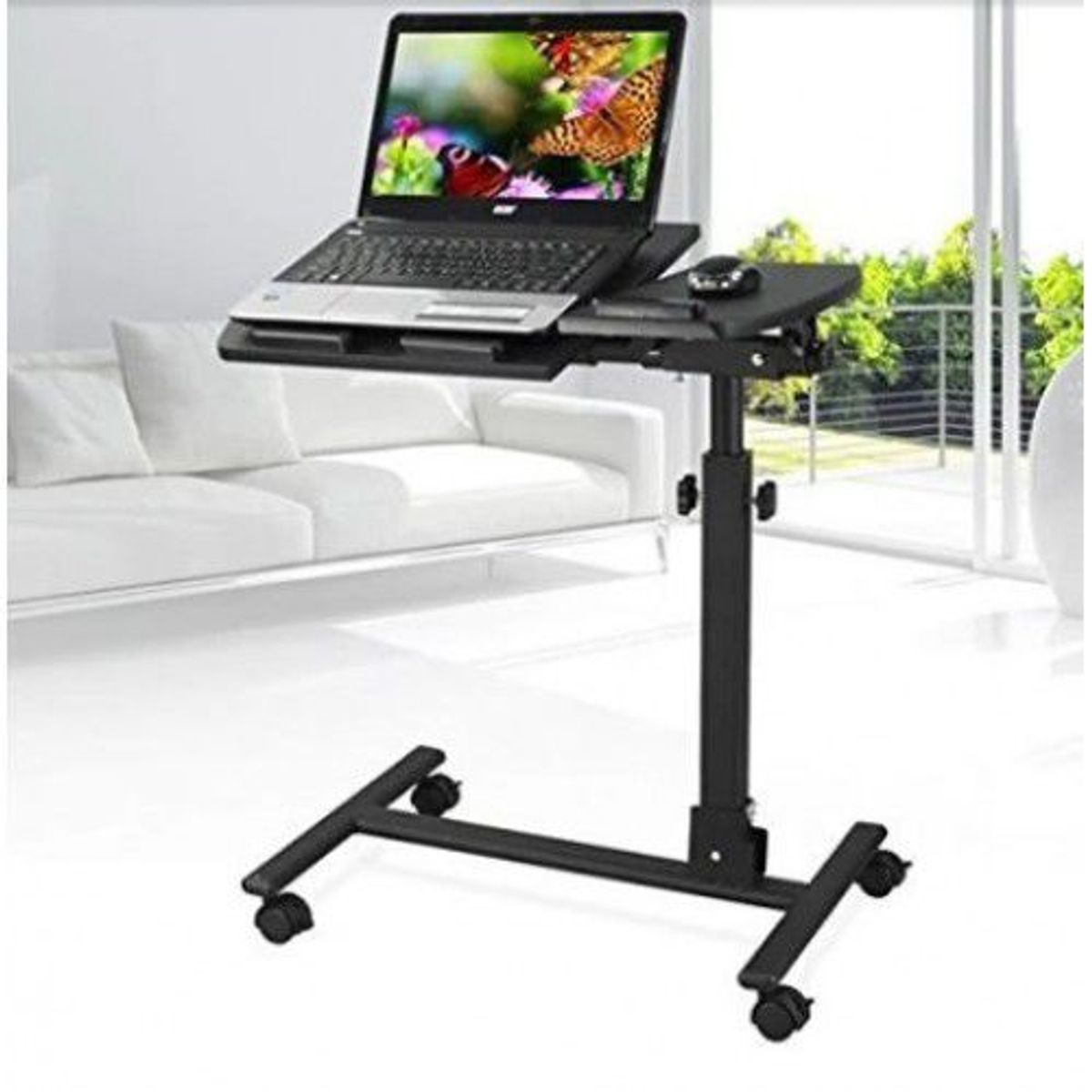 OEM - Mesa Para Laptop Soporte Plegable Ajustable Graduable Movil con Ruedas