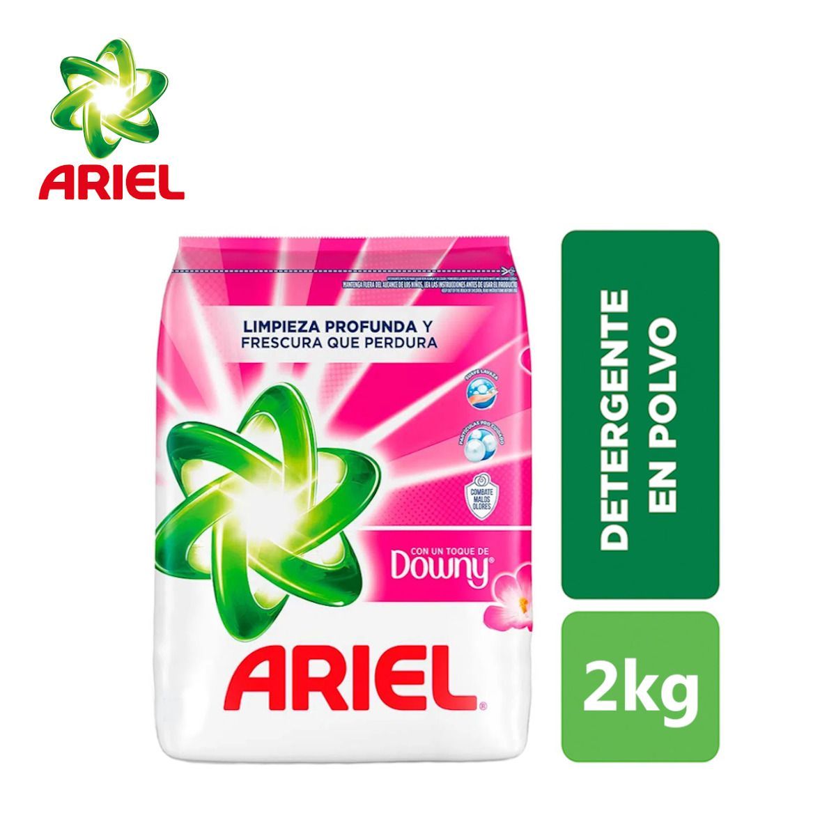 ARIEL - Detergente en polvo 2 kilos Downy ARIEL