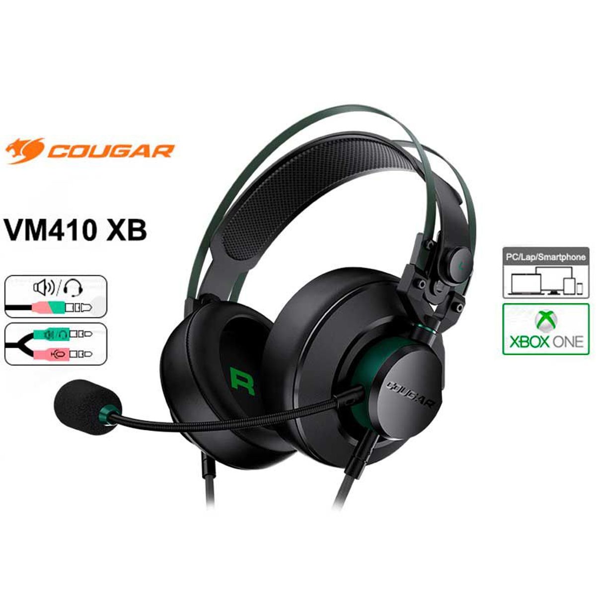 COUGAR - Audífono Gamer Cougar VM410 Series Xbox - Verde