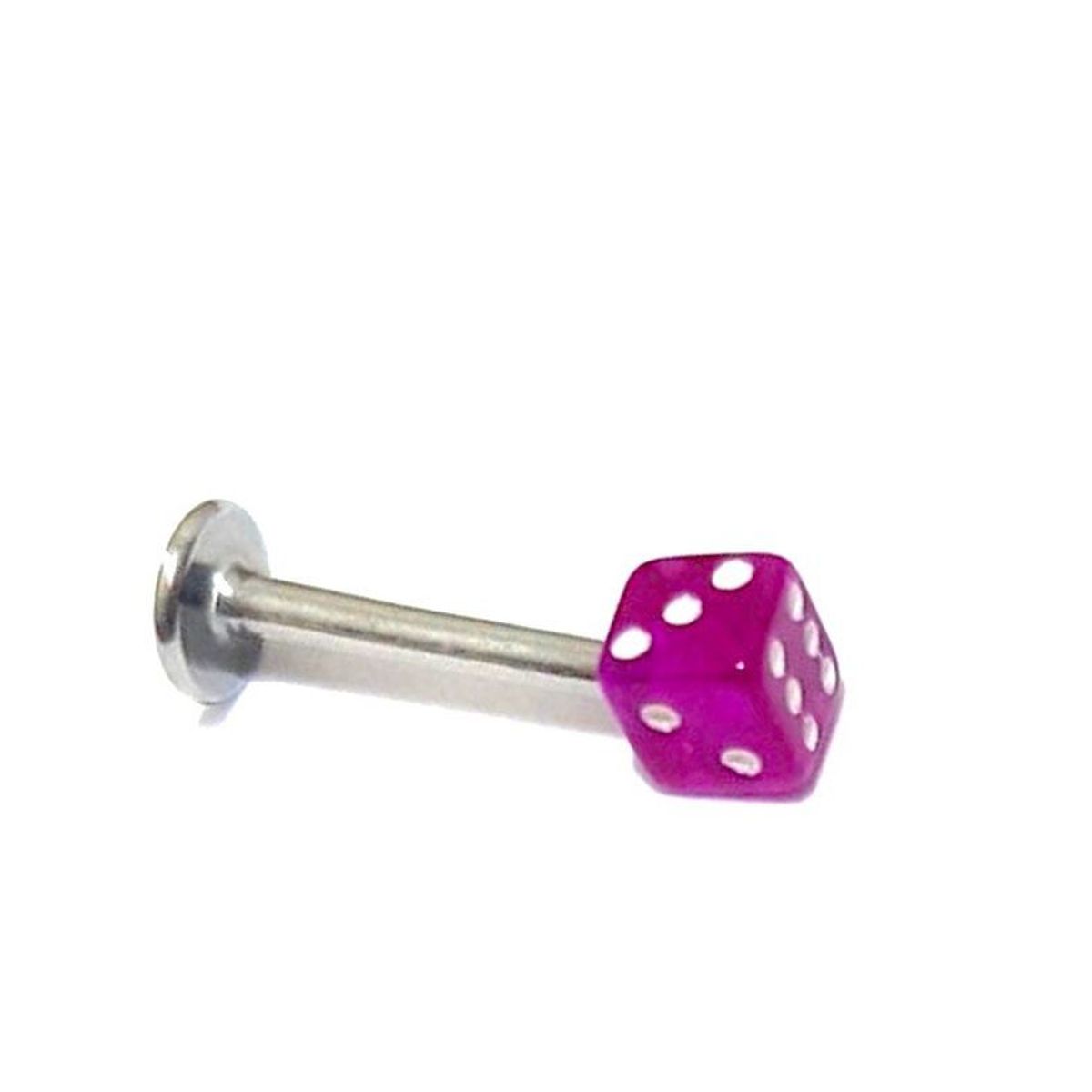 GENERICO - Piercing dado helix labret lóbulo tragus fucsia