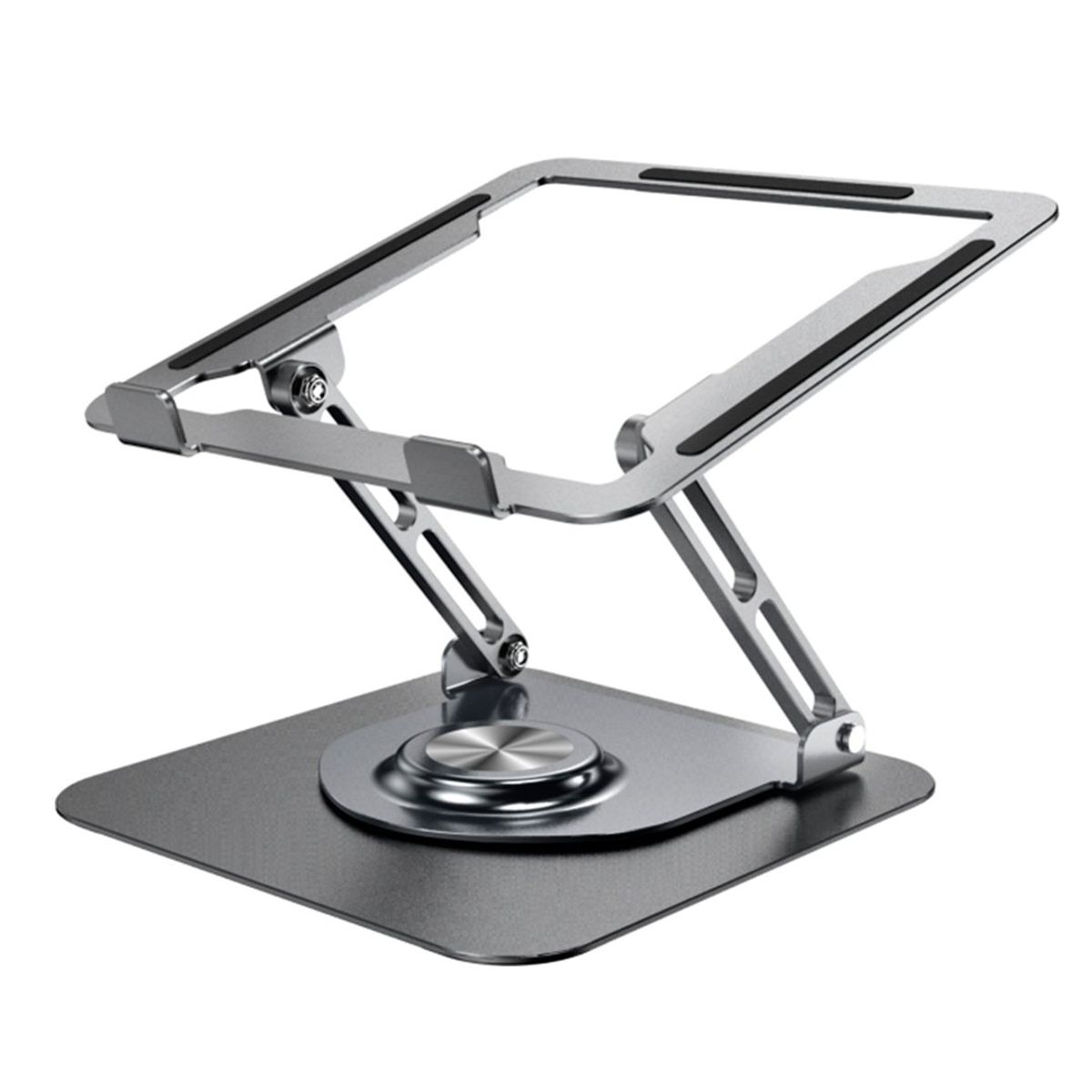 S&T - Soporte de aluminio ST p-Laptop Base Giratoria Plegable HF147 DarkGrey