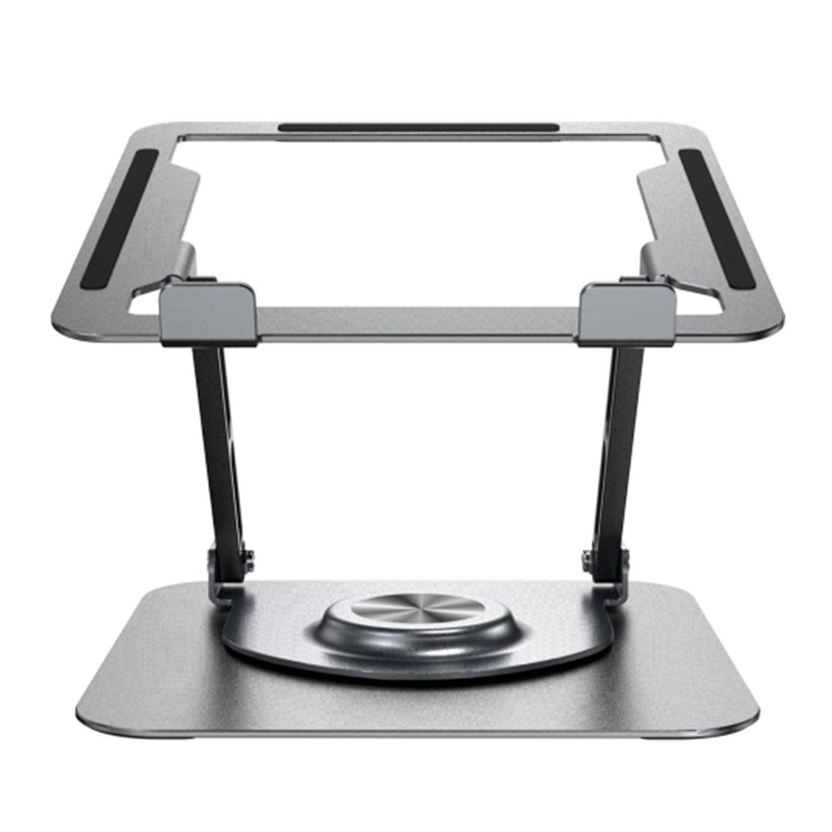 S&T - Soporte de aluminio ST p-Laptop Base Giratoria Plegable HF147 DarkGrey