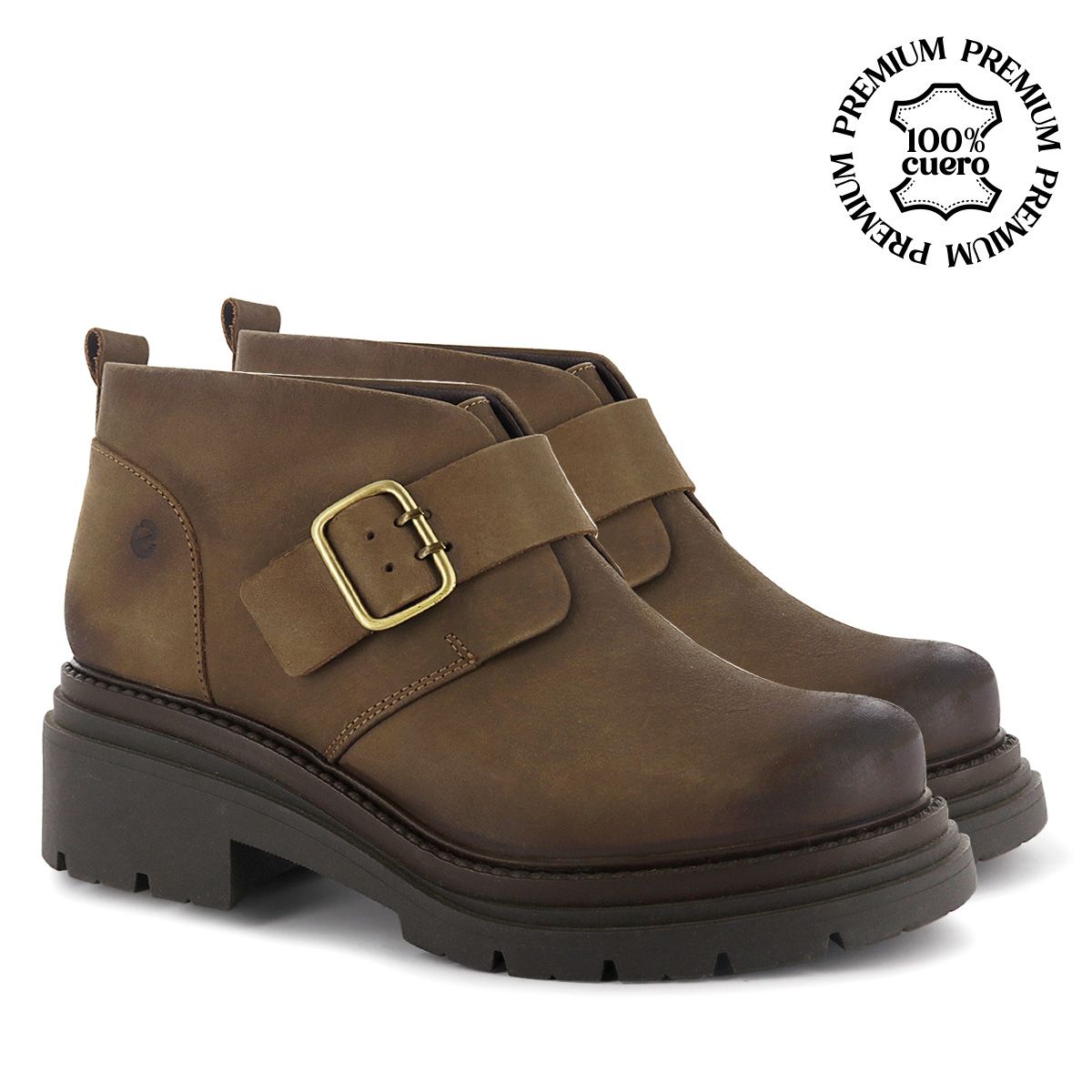 ECCO - Botas Camille03 Marrón Cuero