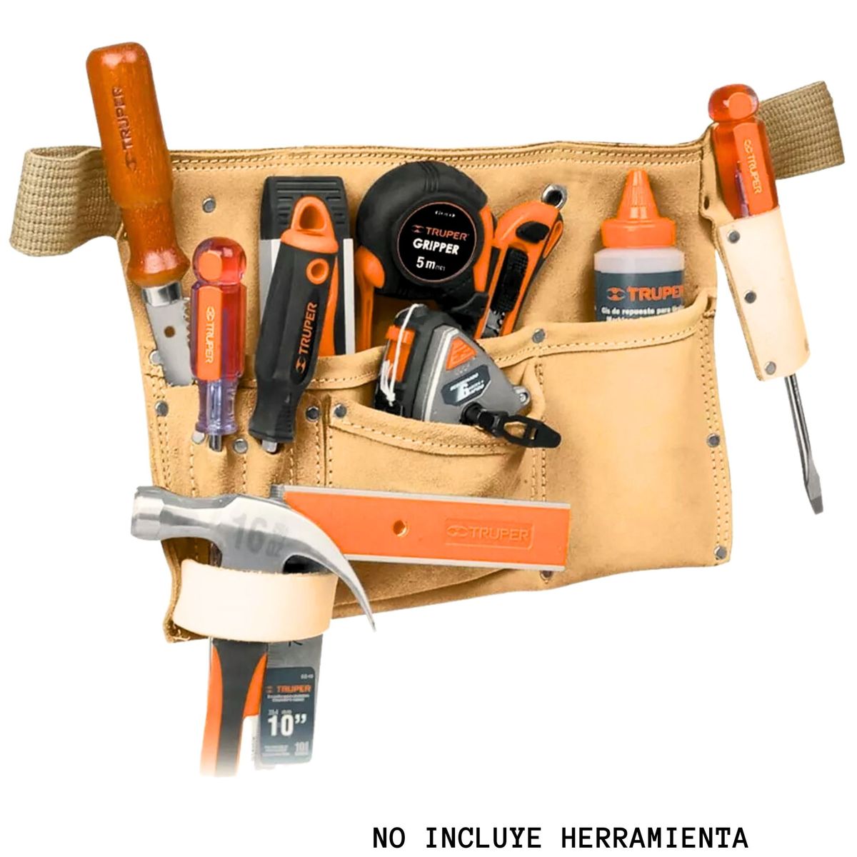 TRUPER - Porta herramientas 9 compartimentos cinturón ajustable