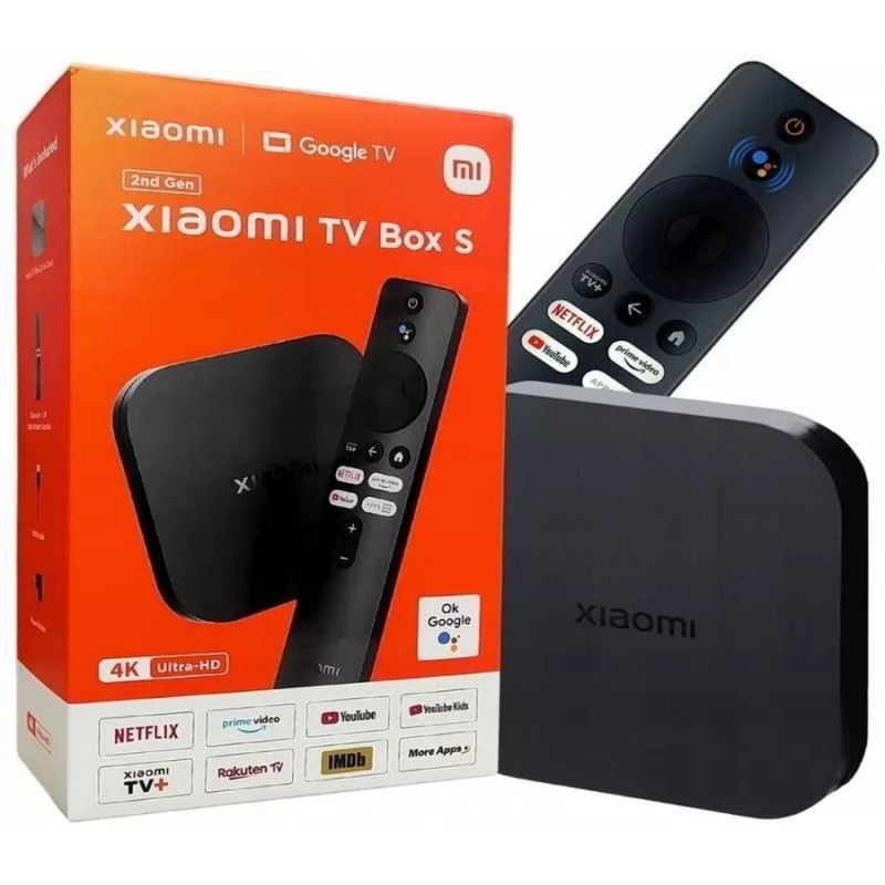 XIAOMI - Xiaomi Mi Box S 4K Ultra HD 2da Gen - Negro