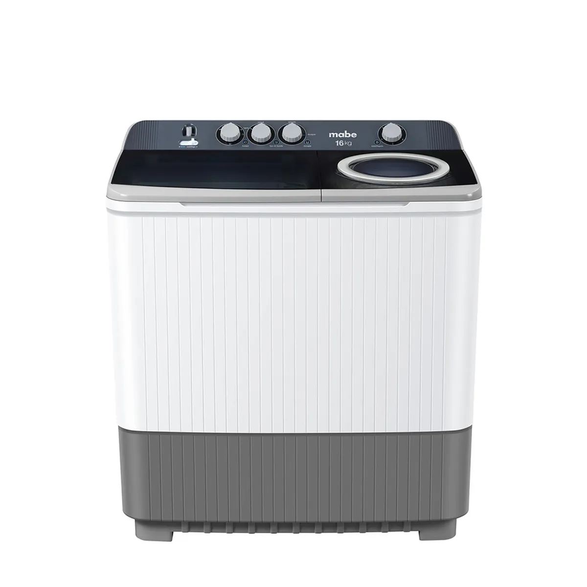 MABE - Lavadora Semiautomática 16 kg Blanco Mabe LMD6124PBBB0