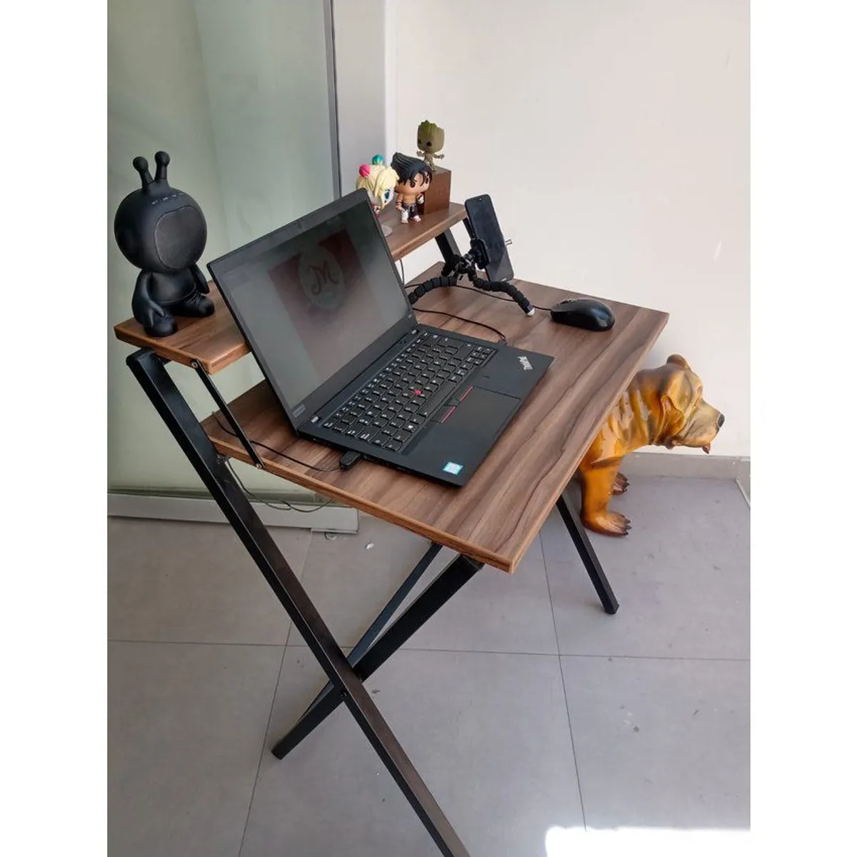 GENERICO - Escritorio plegable - color nogal