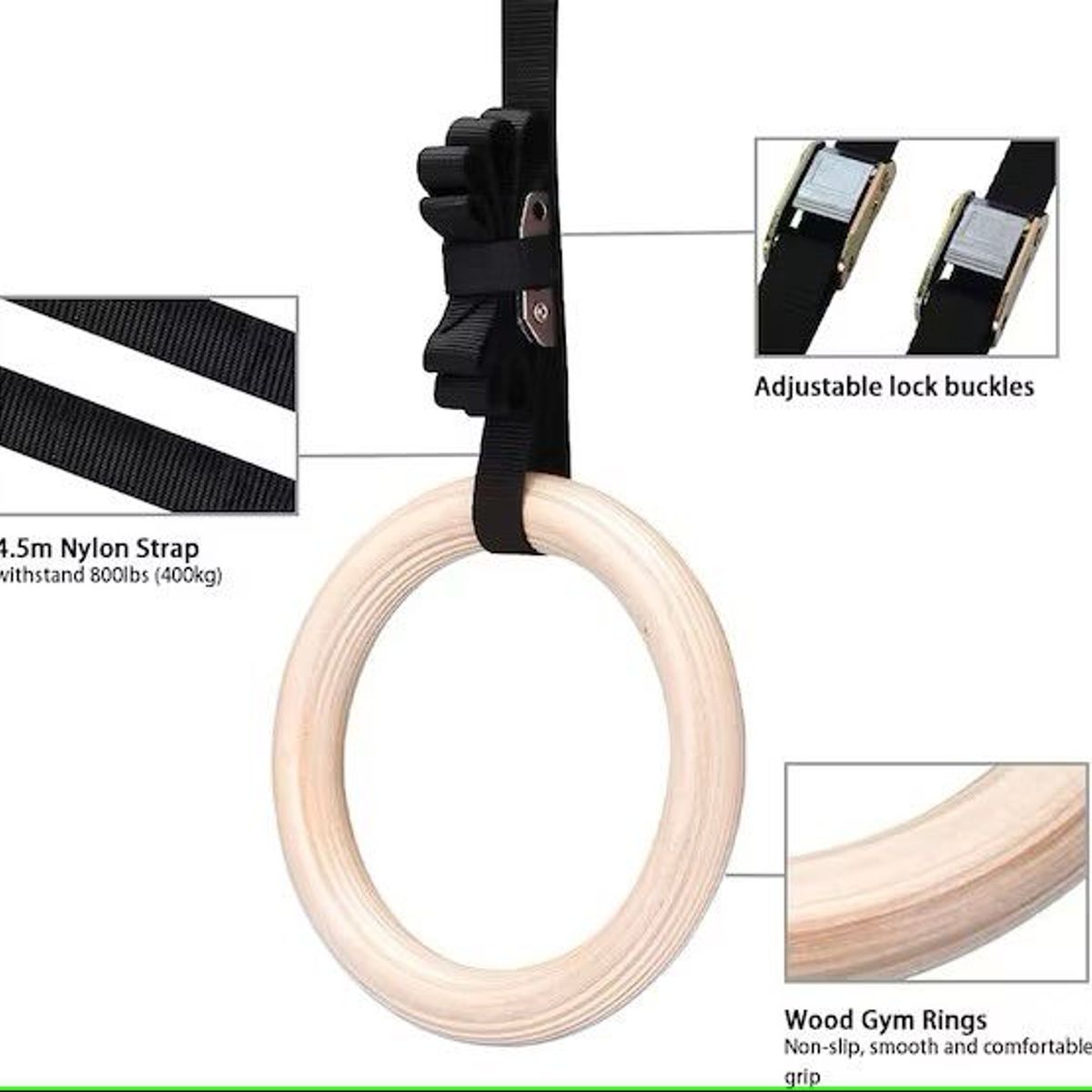 GENERICO - Aros Olímpicos Para Calistenia