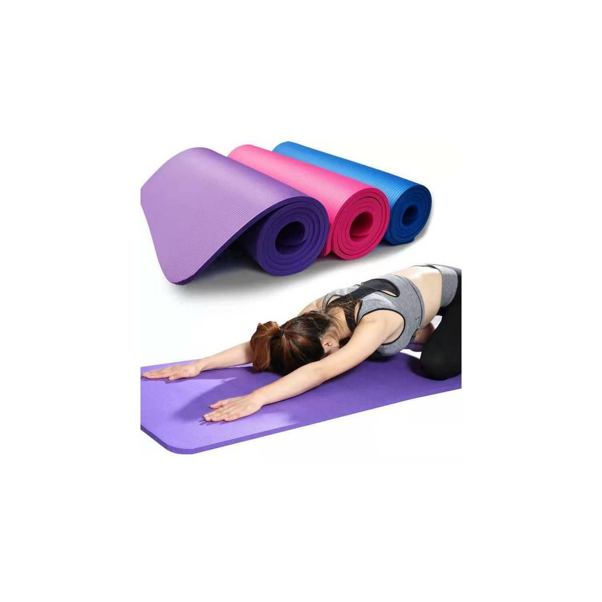 GENERICO - Mat Yoga 10mm Pilates Rosado