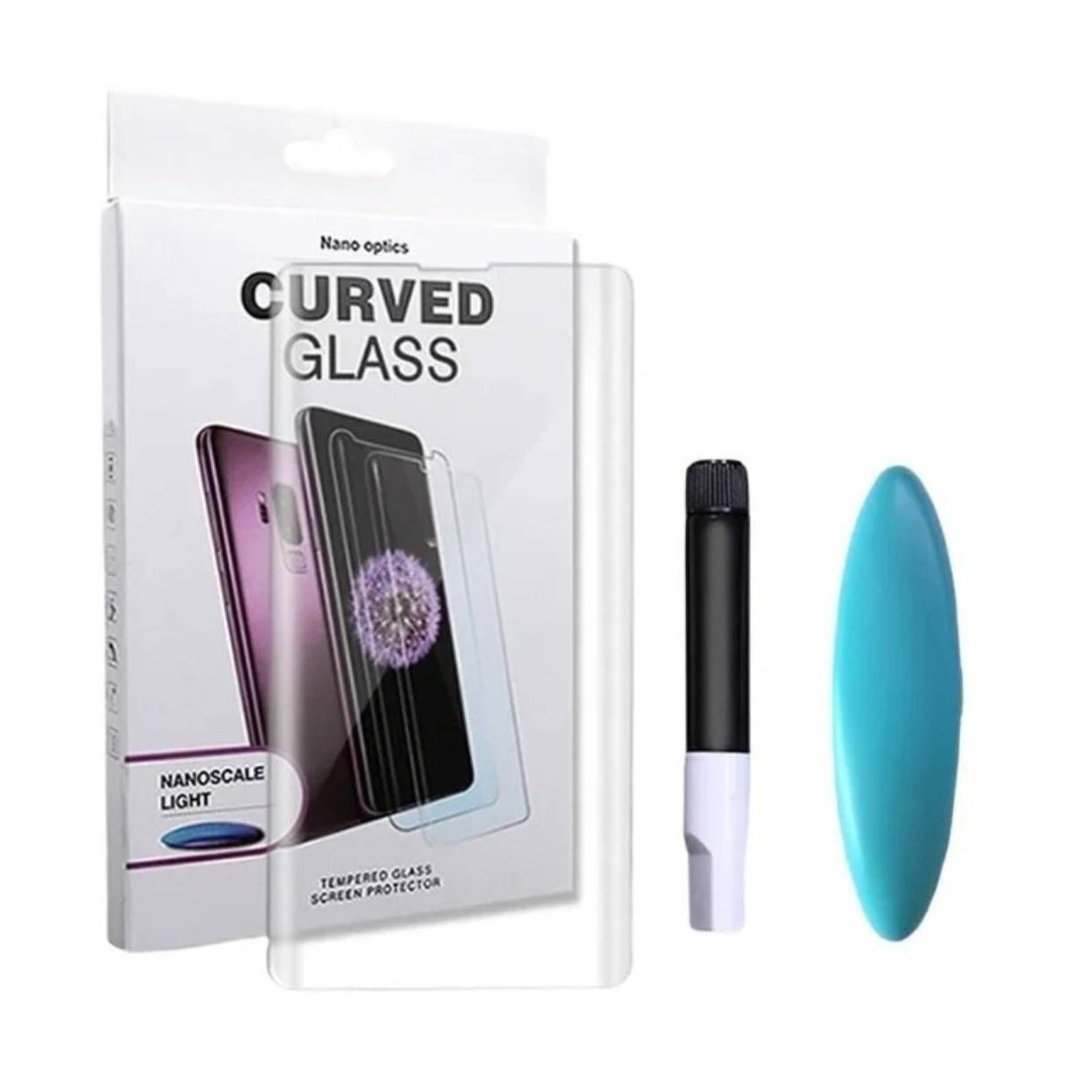 GLASS - Vidrio Templado UV Mica P50 Pro Protector Curvo Full Transp