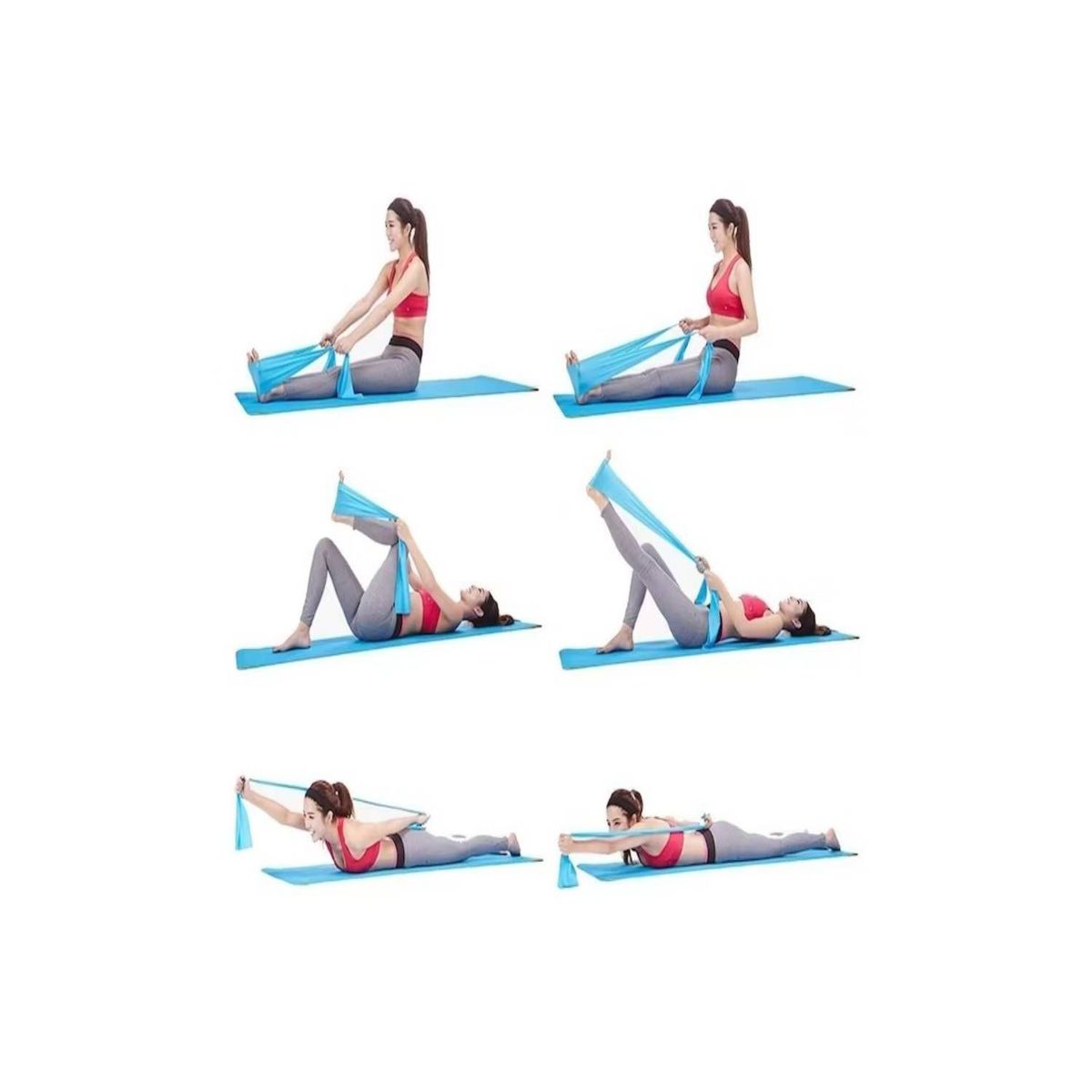 GENERICO - Banda Live Up Elástica De Resistencia Abierta Rosado