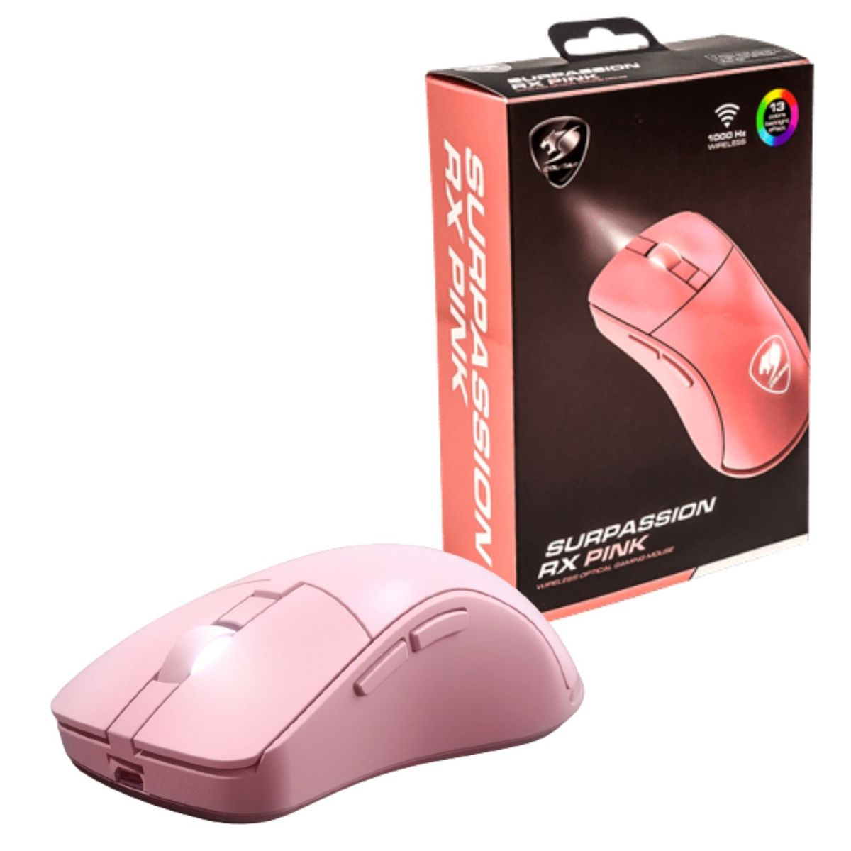 COUGAR - Mouse Gaming Wireless Cougar Surpassion Rx Pink Rgb