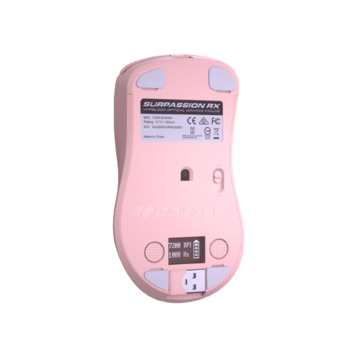 COUGAR - Cougar Surpassion Rx Pink Mouse Gaming Wireless Rgb