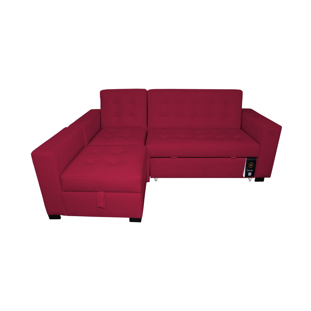 BARAKA HOME - Sofá Cama Multifuncional Kavala 3 Cuerpos - Rojo