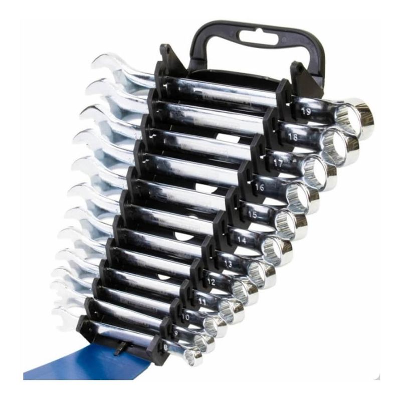 TOOLCRAFT - Juego de Llaves Mixtas Milimetricas 12 Piezas Toolcraft TC5797