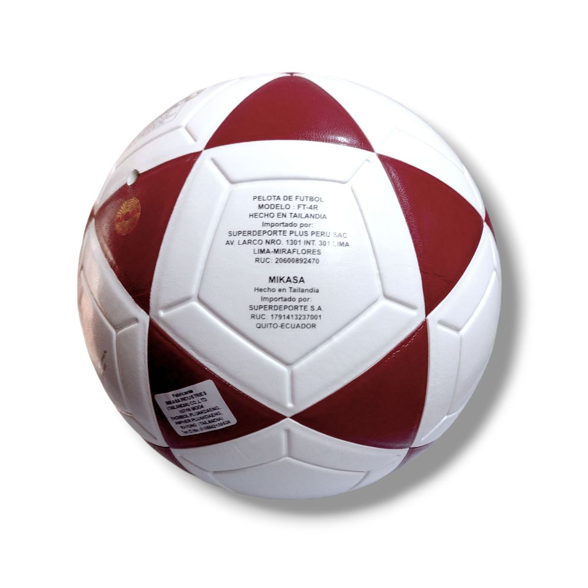 MIKASA - Pelota Mikasa de Fulbito FT-4 Red