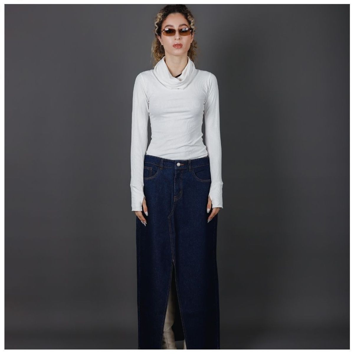 BETWEEN US - Alba Skirt Denim between us