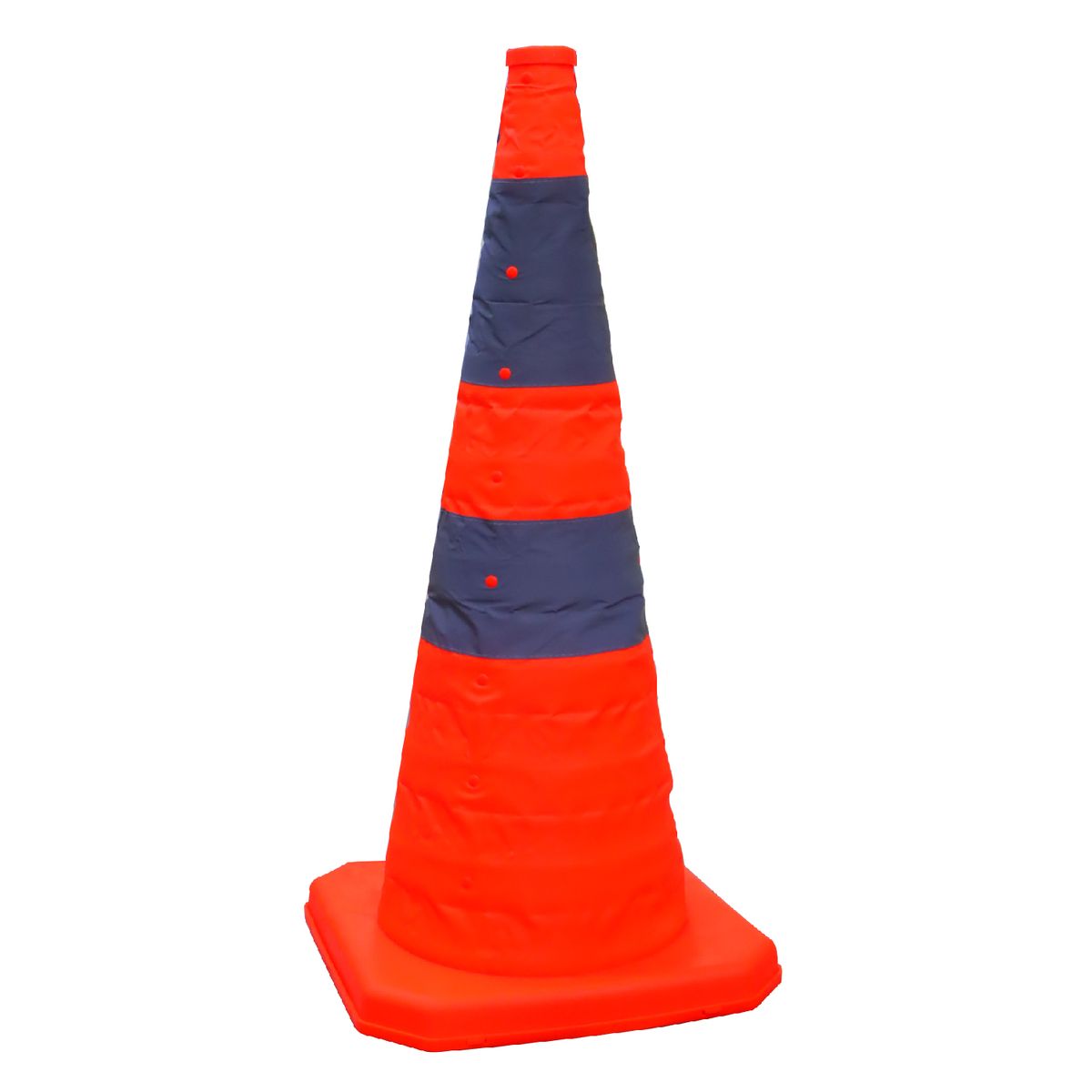 GENERICO - Conos De Seguridad De 70cm RETRACTIL Doble Cinta Reflectiva