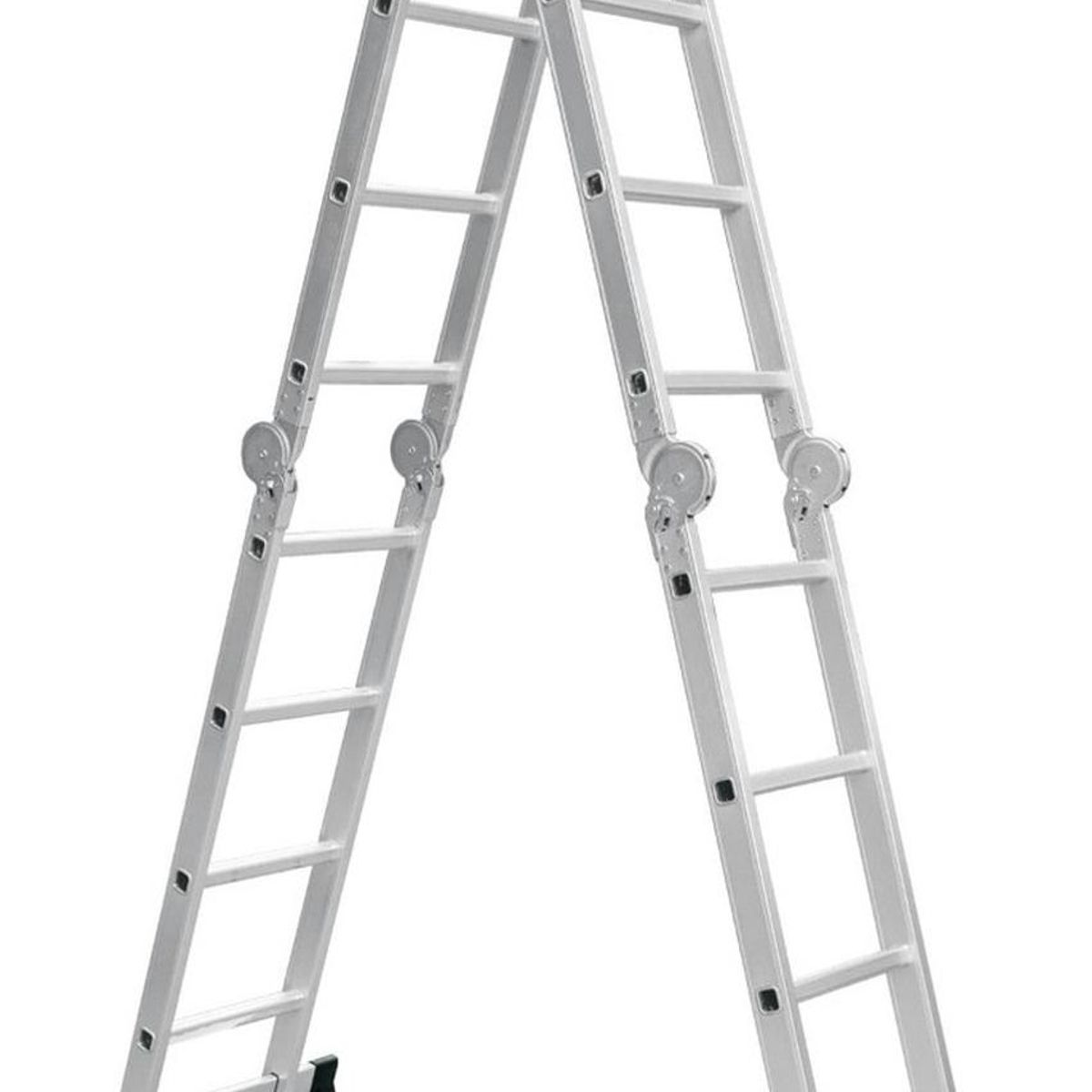 TRUPER - Escalera multiposición articulada 16 peldaños con 2 bandejas Truper