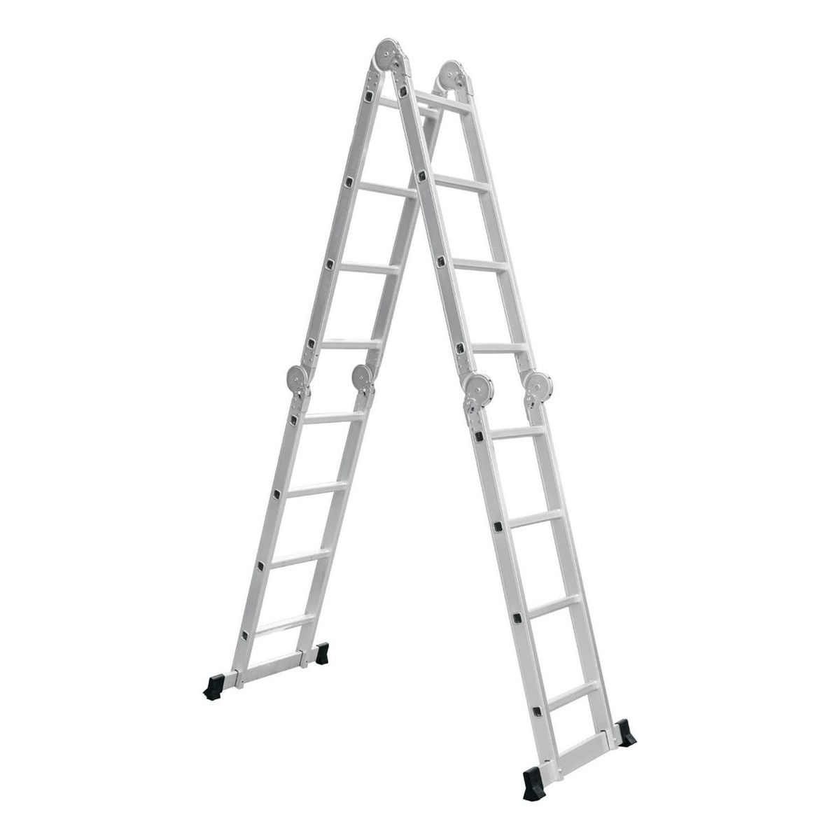 TRUPER - Escalera multiposición articulada 16 peldaños con 2 bandejas Truper