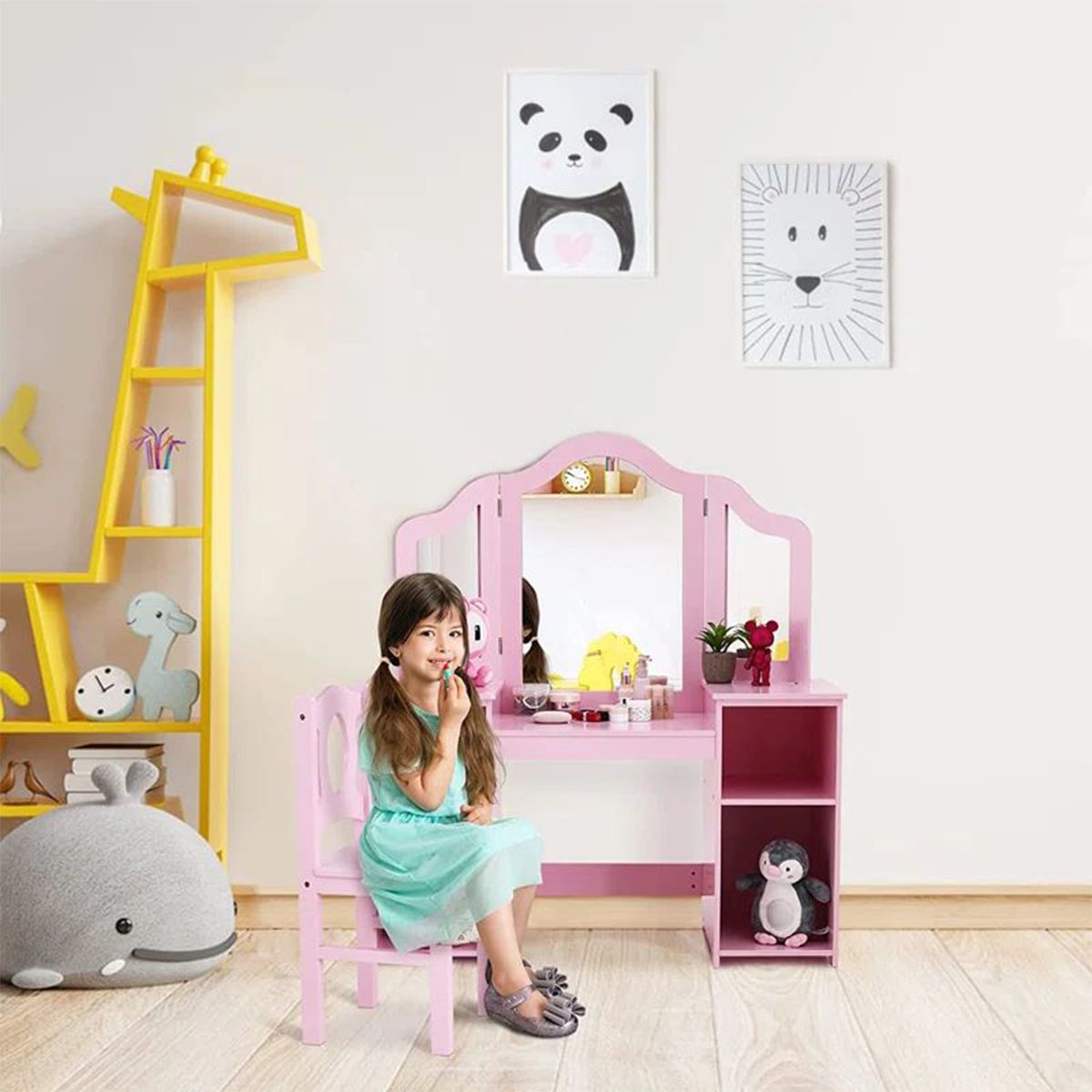 DIBA MUEBLES - Tocador Infantil Analu  Rosado - DIBA Muebles