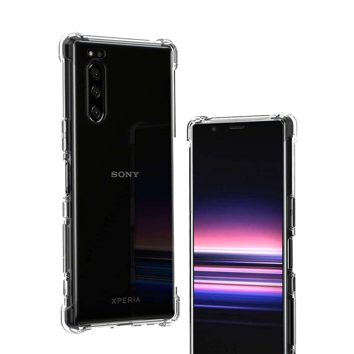 GENERICO - Funda Protector Case SONY XPERIA 5 - TRANSPARENTE ANTI IMPACTO.