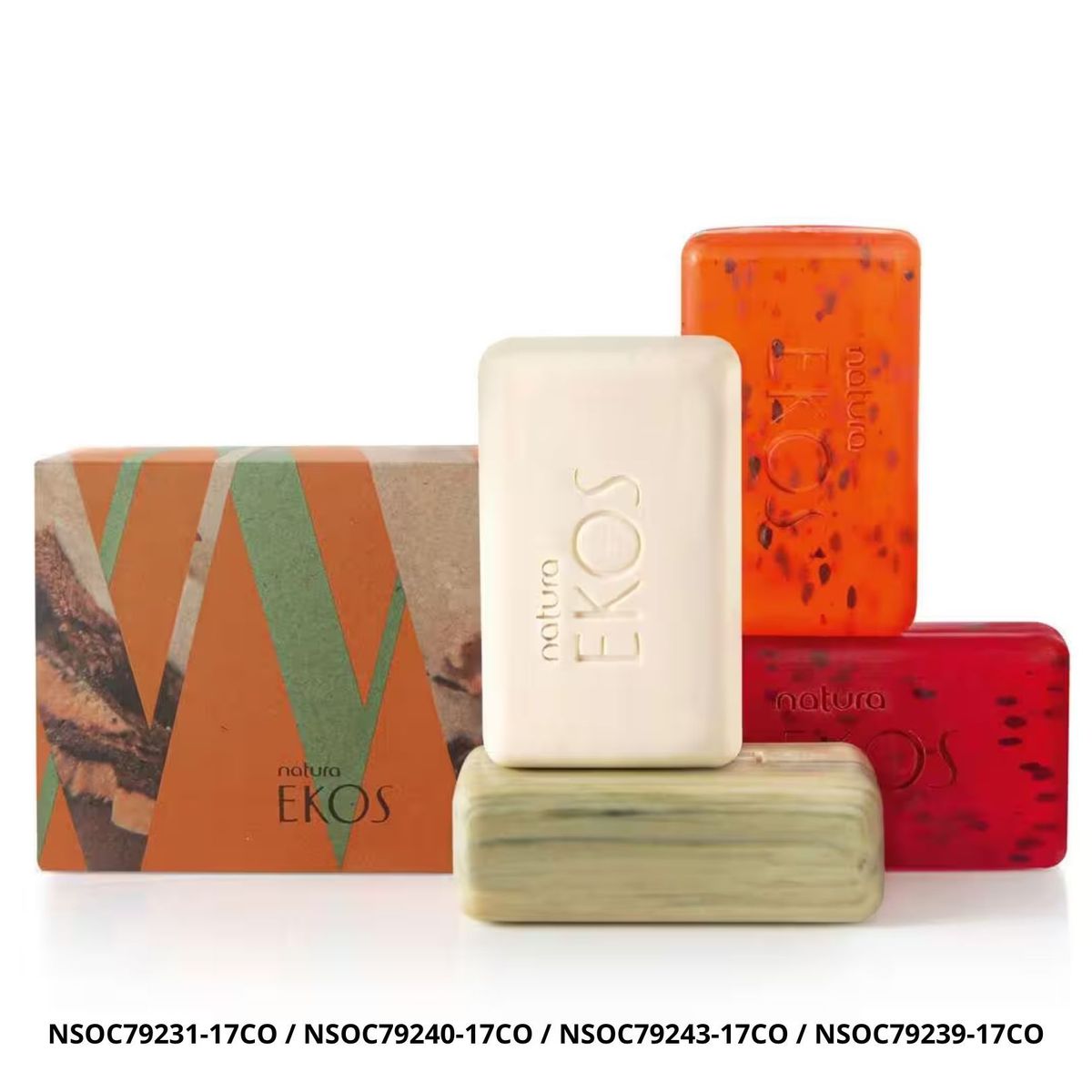 NATURA - Ekos Jabones Barra Cremoso y Exfoliante Refrescante