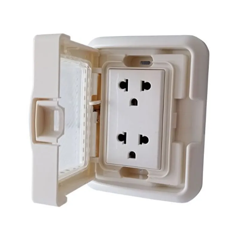 OPALUX - Tomacorriente Idrobox  Dado Toma Doble BMWP138TRWH OPALUX