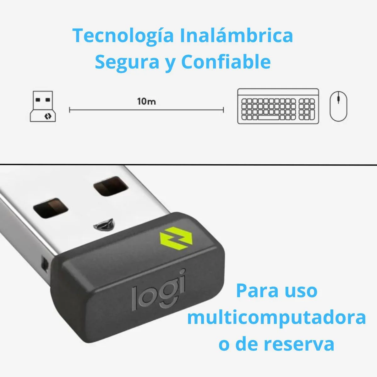 LOGITECH - Logitech - Receptor USB Logi Bolt Bluetooth Wireless