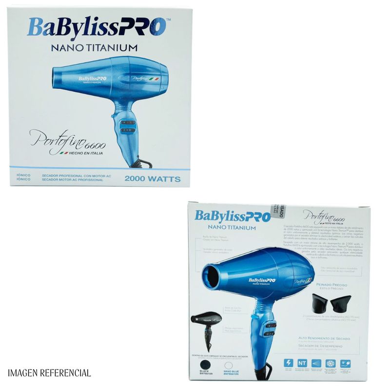 Secadora Profesional BabylissPro Portofino Negro- BNT6610NPE