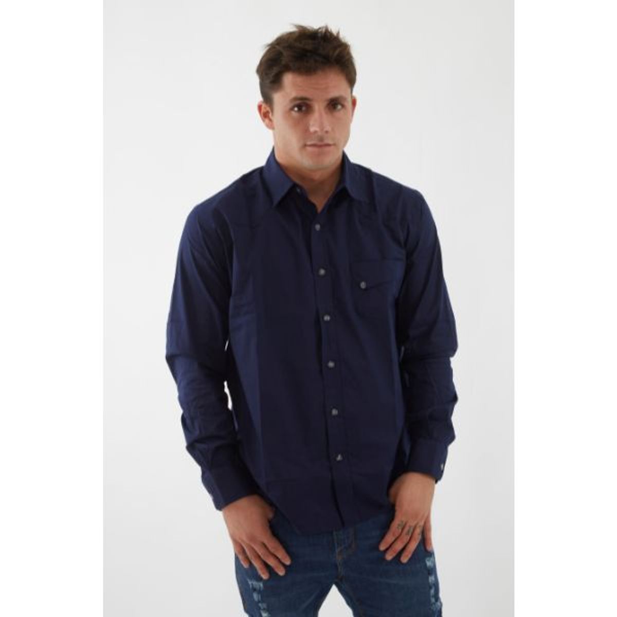 ALDO'S SINCE 1986 - 0102005012- ALDOS - CAMISA CLÁSICA DETALLE CORTE EN EL HOMBRO