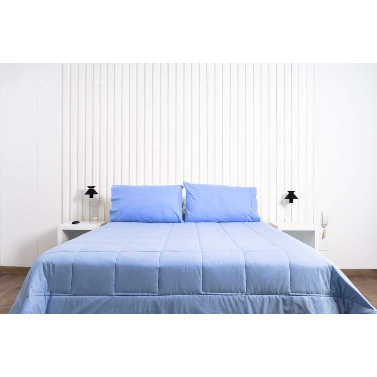 COBITEX HOME - Plumón azul cielo hipoalergénico 1.5 plz cobitex 100% algodón